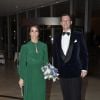 La princesse Marie et le prince Joachim de Danemark à l'opéra de Copenhague au Danemark pour le 100e anniversaire de l'indépendance de l'Islande le 10 octobre 2018.