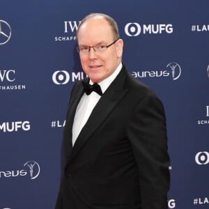 Le prince Albert II de Monaco - Les célébrités posent sur le tapis rouge lors de la soirée des "Laureus World sports Awards" à Monaco le 18 février, 2019