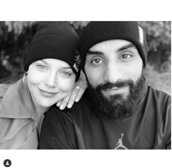 Abbie Cornish avec son fiancé Adel Altamimi. Instagram, le 18 février 2019.