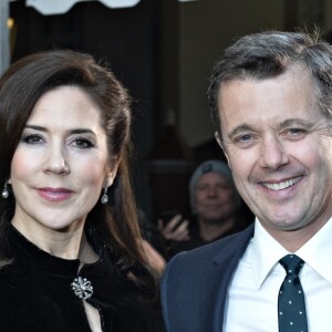 La princesse Mary et le prince Frederik de Danemark le 20 février 2019 au palais de Fredensborg pour un concert commémorant le premier anniversaire de la mort du prince Henrik.