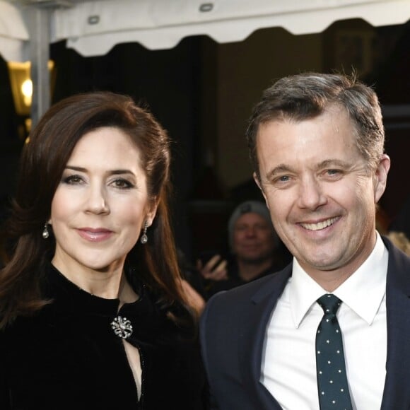 La princesse Mary et le prince Frederik de Danemark le 20 février 2019 au palais de Fredensborg pour un concert commémorant le premier anniversaire de la mort du prince Henrik.