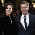 La princesse Mary et le prince Frederik de Danemark le 20 février 2019 au palais de Fredensborg pour un concert commémorant le premier anniversaire de la mort du prince Henrik.