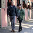 Le prince Harry, duc de Sussex, et Meghan Markle (enceinte), duchesse de Sussex, en visite à la Fédération Royale Marocaine de Sports Equestres à Rabat, lors de leur voyage officiel au Maroc, le 25 février 2019.