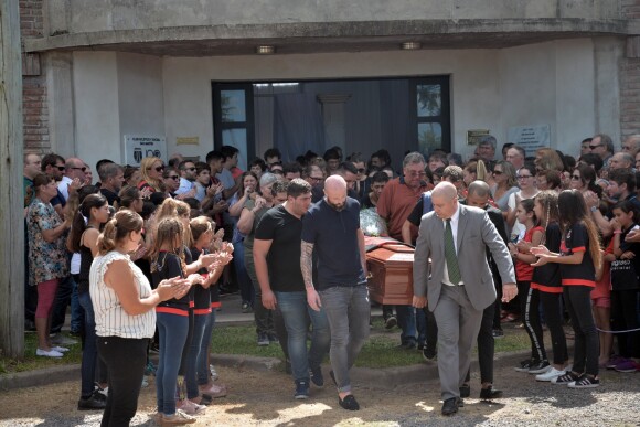 Obsèques d'Emiliano Sala à Progreso en Argentine le 16 Février 2019.