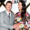 Robin Thicke, April Love Geary (enceinte) à la soirée Roc Nation des Pre Grammy awards à Los Angeles le 9 février 2019.