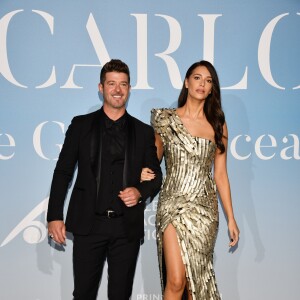 Robin Thicke et sa compagne April Love Geary lors de la 2ème édition du "Monte-Carlo Gala for the Global Ocean" à l'opéra de Monte-Carlo à Monaco, le 26 septembre 2018. © Bruno Bébert/Bestimage