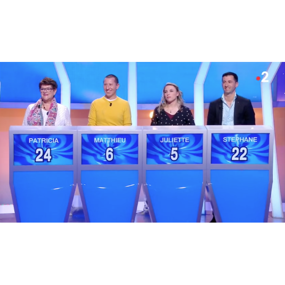 Nagui face à Stéphane dans "Tout le monde veut prendre sa place" sur France 2, le 24 février 2019.