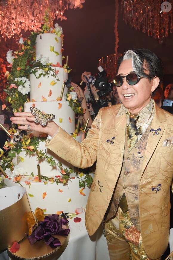 Kenzo Takada pendant la soirée "Kenzo Takada's Birthday Night" pour fêter les 80 ans de Kenzo Takada au Pavillon Ledoyen à Paris, France, le 28 février 2019. © Coadic Guirec/Bestimage