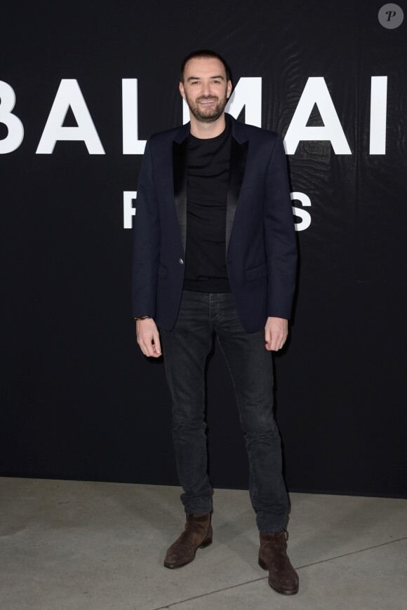 Cyril Lignac - Défilé de mode Prêt-à-Porter automne-hiver 2019/2020 "Balmain" à Paris. Le 1er mars 2019