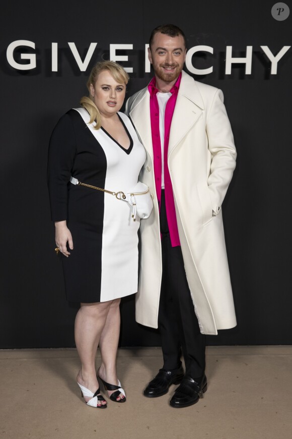 Rebel Wilson et Sam Smith au photocall du défilé de mode Givenchy collection prêt-à-porter Automne-Hiver 2019/2020 lors de la fashion week à Paris, France, le 3 mars 2019. © Olivier Borde/Bestimage