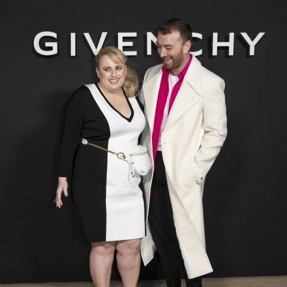 Rebel Wilson et Sam Smith au photocall du défilé de mode Givenchy collection prêt-à-porter Automne-Hiver 2019/2020 lors de la fashion week à Paris, France, le 3 mars 2019. © Olivier Borde/Bestimage