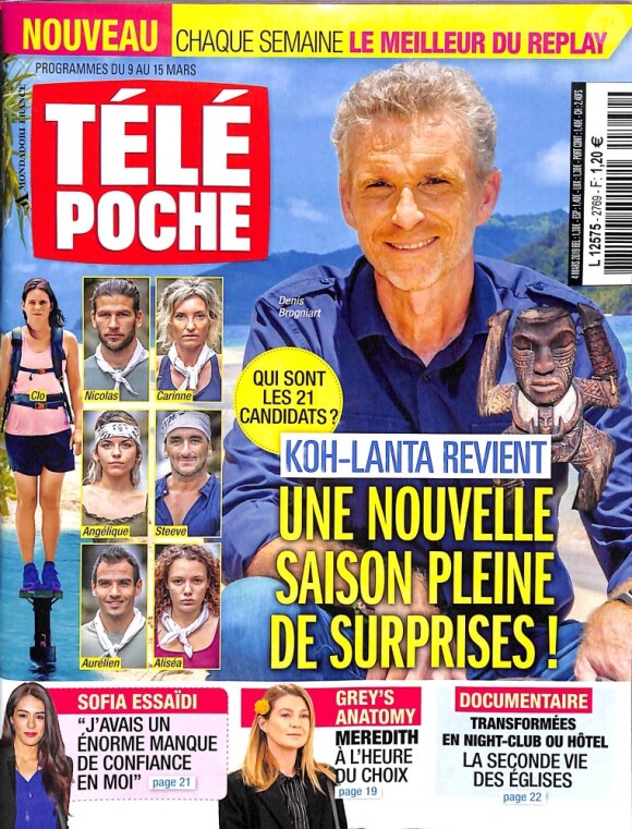 Magazine "Télé Poche", en kiosques lundi 4 mars 2019.