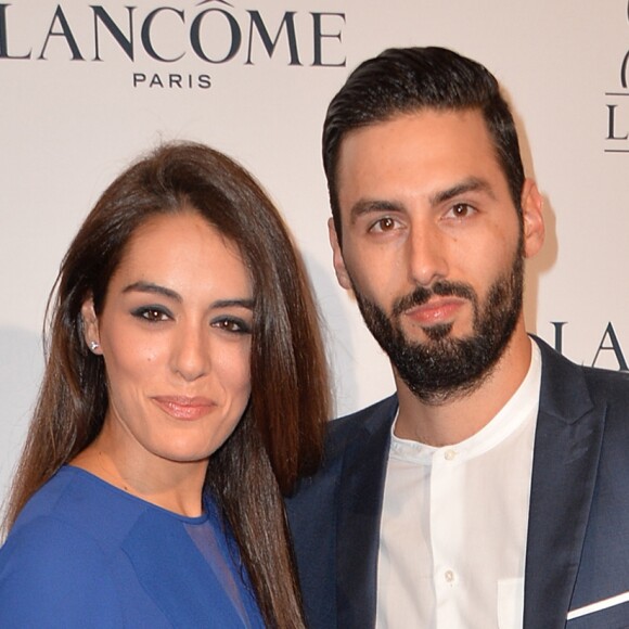 Sofia Essaïdi et son compagnon Adrien Galo à la soirée des 80 ans de Lancôme au Casino de Paris lors de la fashion week Haute Couture Automne-Hiver 2015/2016 à Paris, le 7 juillet 2015.