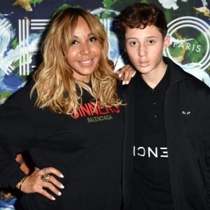 Exclusif - Cathy Guetta et son fils Tim Elvis - People au défilé Kenzo Homme collection Automne-Hiver 2019/20 lors de la fashion week à Paris, le 20 janvier 2019. © Veeren/CVS/Bestimage