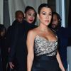 Kim et Kourtney Kardashian à la sortie du club "Cipriani" à New York, le 7 février 2019.