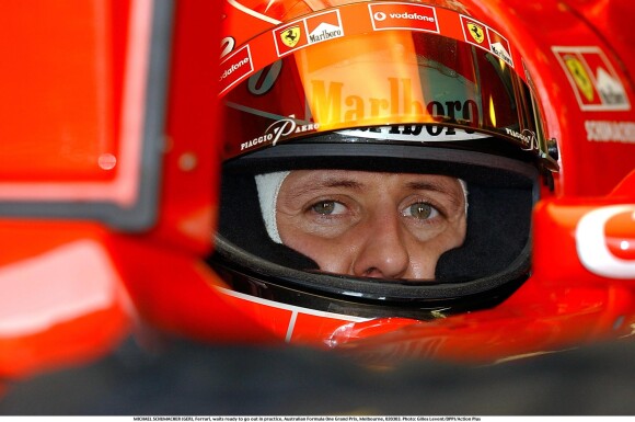 Michael Schumacher lors du Grand Prix de Formule 1 d'Australie a Melbourne. Le 2 mars 2003.