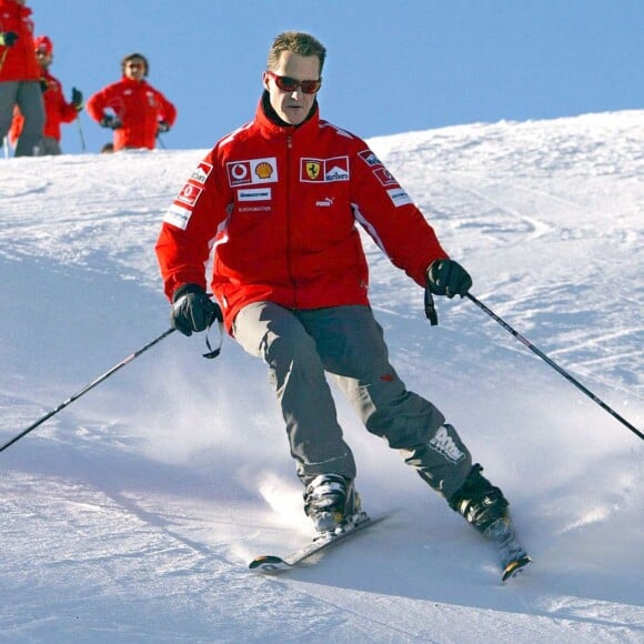 Michael Schumacher à Madonna di Campiglio, le 11 janvier 2005