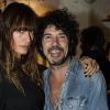 Exclusif - Caroline de Maigret et son compagnon Yarol Poupaud lors du cocktail dînatoire expérimental "Guitar Players Show" organisé à la boutique Mad Lords "House of jewelry", située rue Saint Honoré. Fondé par Caroline et Serge Muller, rejoint par une équipe de passionnés, ils parcourent le monde au cours de leur "never ending jewelry tour", à la recherche de talents toujours plus rares dans le domaine de la bijouterie joaillerie. Cet univers rock et chic est puissamment subversif. Leurs découvertes sont présentées dans le cadre d'un lifestyle qu'ils ne cessent d'enrichir. Dans un lieu magique, ils présentent leur bijoux au sein de pop up thématiques. Le prochain sera consacré à la reproduction de l'univers "Burning man" après celui venant de se terminer consacré au thème "luxe et méditation". Paris, le 22 novembre 2018. © Pierre Perusseau/Bestimage