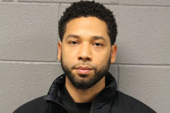 Mug shot de l'acteur Jussie Smollett. Le 21 février 2019  Actor Jussie Smollett, 36, is seen in a booking photo provided by the Chicago Police Department in Chicago, Illinois, U.S., February 21, 2019.21/02/2019 - Chicago