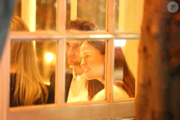 Exclusif - Jennifer Garner et son compagnon John Miller sont allés diner en amoureux au restaurant Giorgio Baldi à Santa Monica, le 27 février 2019