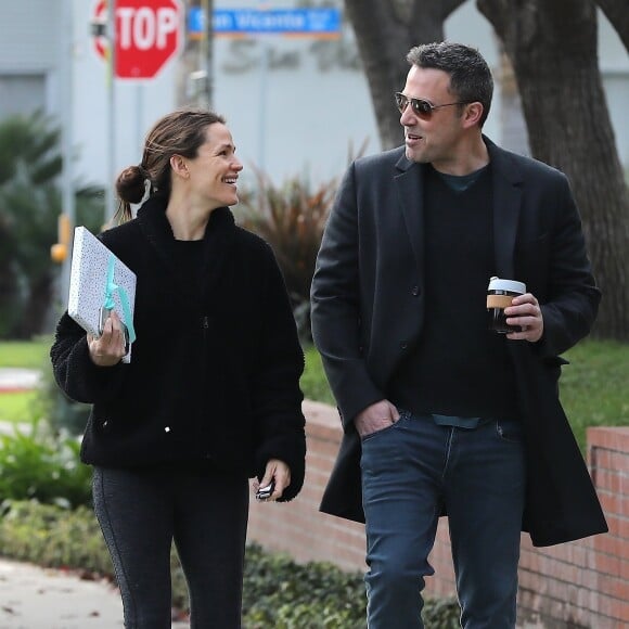 Exclusif - Jennifer Garner est allée chercher sa fille Seraphina à la sortie des classes à Los Angeles, le 27 février 2019. Elle a ensuite organisé une fête pour l'anniversaire de son fils Samuel, avec son ex-mari Ben Affleck.