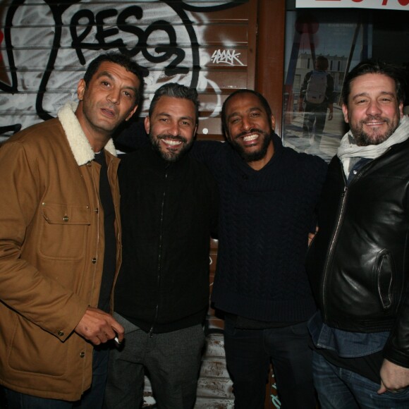 Exclusif - Ramzy Bedia, Jean-Rachid Kallouche, Stomy Bugsy, Titoff - David Desclos fait son show dans son spectacle "Ecroué de rire" au Jamel Comedy Club à Paris le 11 mars 2019. © JLPPA/Bestimage