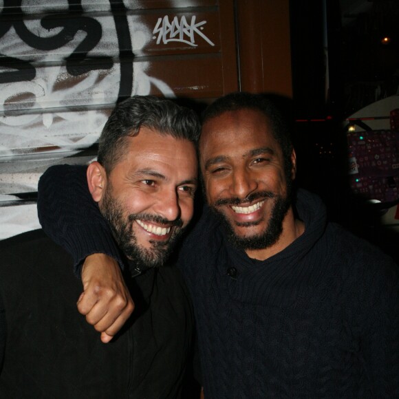 Exclusif - Jean-Rachid Kallouche, Stomy Bugsy - David Desclos fait son show dans son spectacle "Ecroué de rire" au Jamel Comedy Club à Paris le 11 mars 2019. © JLPPA/Bestimage
