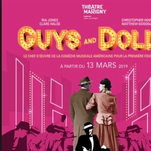 Au théâtre Marigny, le 13 mars 2019,Première de la comédie musicale "Guys and Dolls"