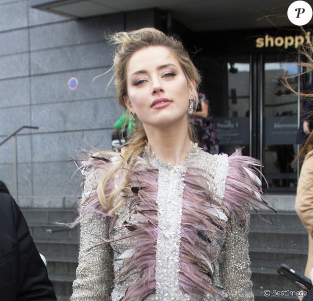 Amber Heard - Arrivée des people au défilé Giambattista Valli collection prêt-à-porter Automne-Hiver lors de la fashion week à Paris, le 4 mars 2019. © Veeren/CVS/Bestimage