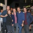 Exclusif - Jessica Chastain et son époux Gian Luca Passi sont allés dîner avec les acteurs du film IT : Chapter 2, James McAvoy et Jay Ryan au restaurant Kasa Moto à Toronto, le 7 juillet 2018. 07/07/2018 - Toronto