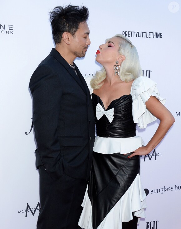 Lady Gaga, Fredric Aspiras à la soirée Fifth Annual Fashion à Beverly Hills, Los Angeles, le 17 mars 2019.