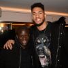 Exclusif - N'Golo Kanté et Tony Yoka - Soirée d'inauguration du restaurant Monak au 25 avenue Pierre 1er de Serbie à Paris le 16 mars 2019. © Rachid Bellak/Bestimage