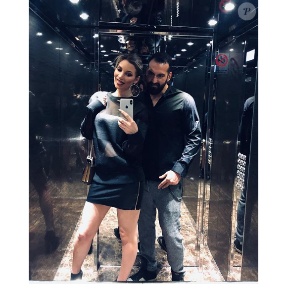 Nadège Lacroix et son petit ami Stefano à Milan, en Italie - Instagram, 15 février 2019