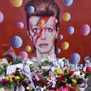 Hommage à David Bowie à Londres le 11 janvier 2016. David Bowie est décédé le 10 janvier 2016 à la suite d'une lutte de 18 mois contre un cancer. © CPA / Bestimage