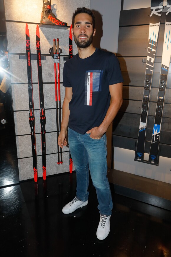 Martin Fourcade - Inauguration du flagship store Rossignol au 21 boulevard des Capucines à Paris, le 22 octobre 2018 avec la collaboration de J-C. de Castelbajac. © CVS/Bestimage