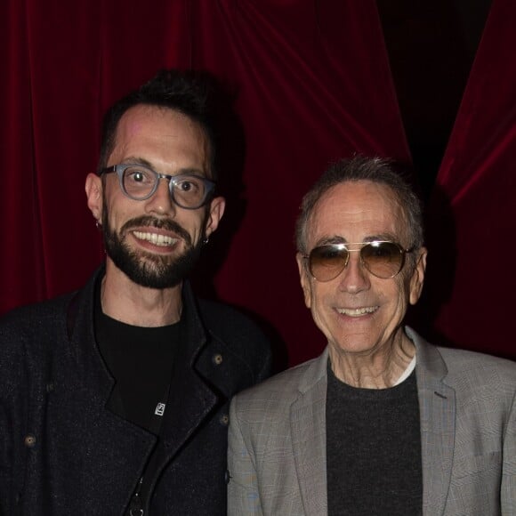 Exclusif - Alain Chamfort et son producteur Ludovic Martin - Concert exceptionnel d'Alain Chamfort à "La Cigale" à Paris le 19 mars 2019. © Pierre Perusseau/Bestimage