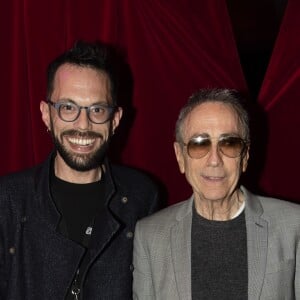 Exclusif - Alain Chamfort et son producteur Ludovic Martin - Concert exceptionnel d'Alain Chamfort à "La Cigale" à Paris le 19 mars 2019. © Pierre Perusseau/Bestimage