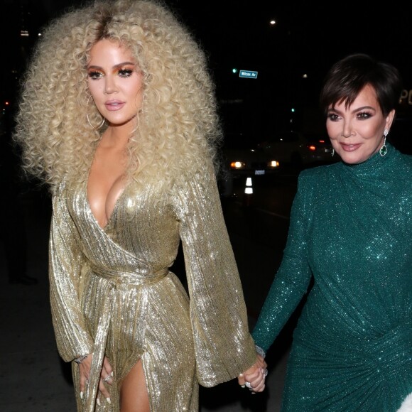 Kris Jenner et sa fille Khloe Kardashian - Les célébrités arrivent à la soirée d'anniversaire de Diana Ross à Hollywood, le 26 mars 2019.