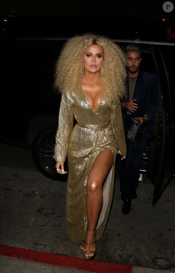 Khloe Kardashian - Les célébrités arrivent à la soirée d'anniversaire de Diana Ross à Hollywood, le 26 mars 2019.