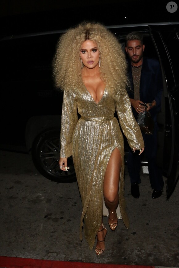 Khloe Kardashian - Les célébrités arrivent à la soirée d'anniversaire de Diana Ross à Hollywood, le 26 mars 2019.