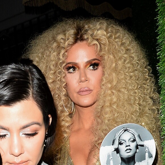Khloe Kardashian et sa soeur Kourtney Kardashian à l'anniversaire de Diana Ross (75 ans) au club Warwick à Hollywood, Los Angeles, le 26 mars 2019.