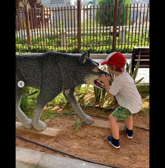 Amélie Mauresmo publie une photo de son fils Aaron qui l'accompagne en Australie. Instagram, le 28 décembre 2018.