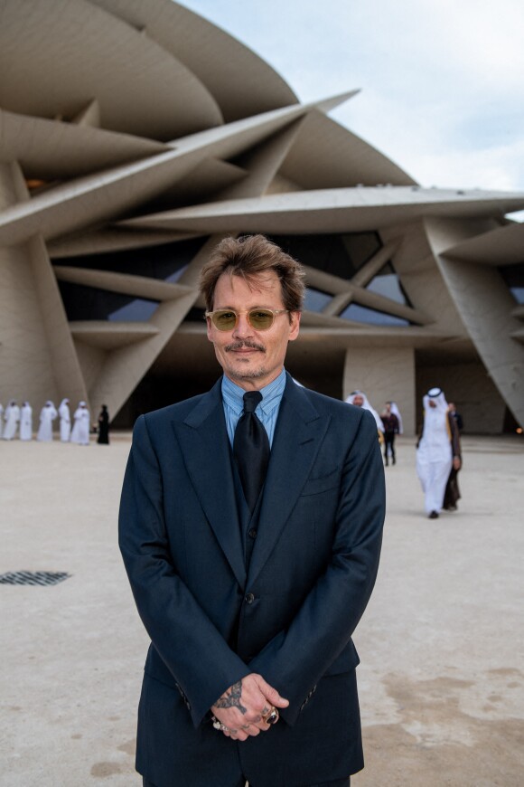 Johnny Depp - Soirée d'inauguration du Musée National du Qatar. Doha, le 27 mars 2019.