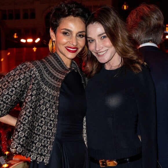 Farida Khelfa et Carla Bruni-Sarkozy - Soirée d'inauguration du Musée National du Qatar. Doha, le 27 mars 2019.