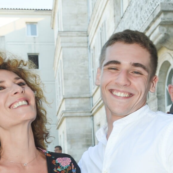 Elsa Lunghini et son fils Luigi Kröner lors du premier jour de la 11ème édition du festival du Film Francophone d'Angoulême, France, le 21 août 2018. © Coadic Guirec/Bestimage