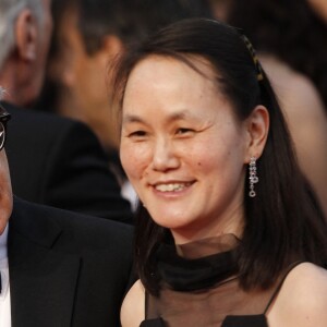 Soon-Yi Previn, 48 ans, et Woody Allen, 83 ans, à Cannes, le 15 mai 2015.