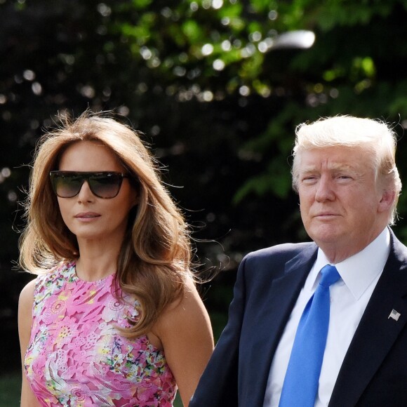 Donald et Melania Trump, le 25 juillet 2017 à la Maison Blanche. Ils ont 25 ans d'écart.