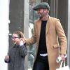 Exclusif - David Beckham accompagne sa fille Harper Seven pour une séance de shopping à Londres. Londres, le 18 mars 2019.