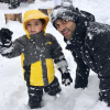 Tony Parker et son fils Josh profitent d'un break en famille à Aspen, photo Instagram du 17 février 2018.