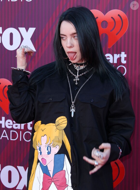 Billie Eilish au photocall des "2019 iHeart Radio Music Awards" au Microsoft Theatre à Los Angeles, le 14 mars 2019.